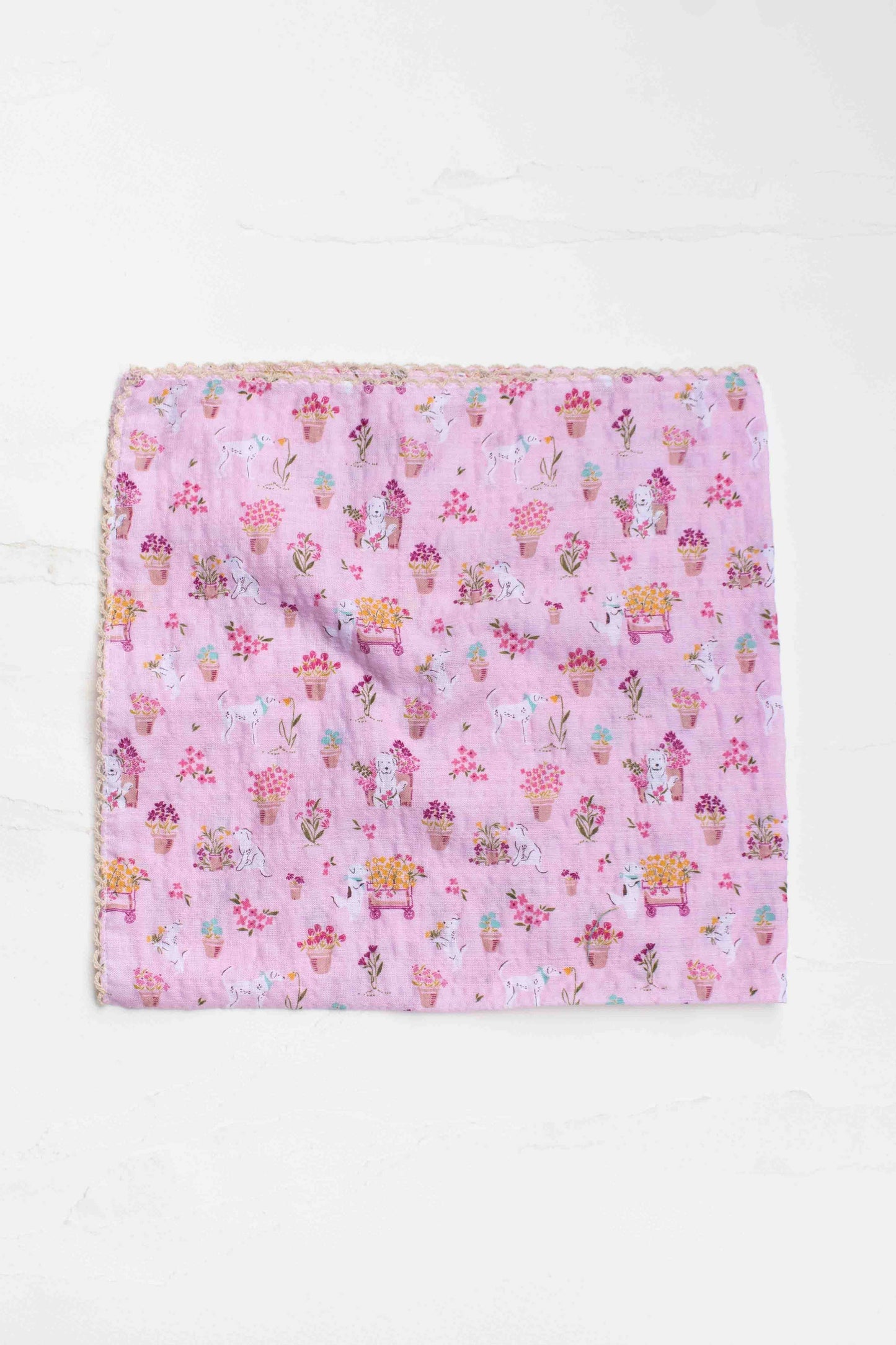 Floral Dog Print Scarf