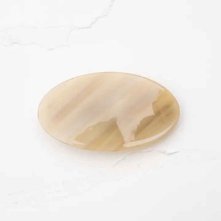 Oval Glossy Hair Barrettes