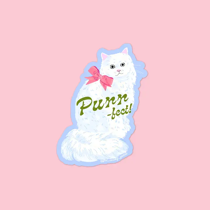 Purrr-fect Sticker