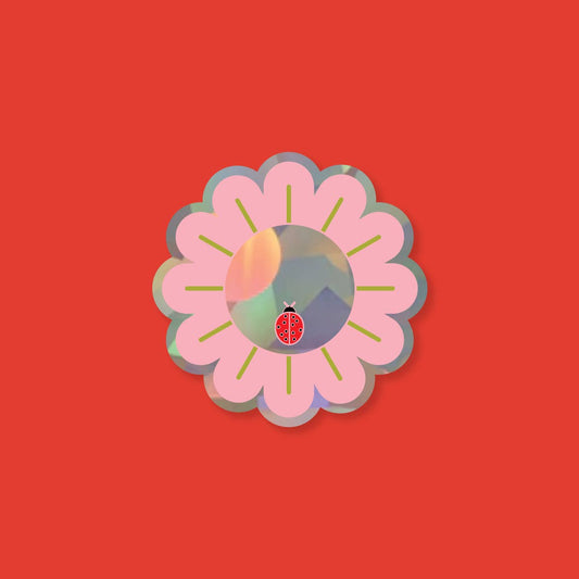 Ladybug Daisy - Sun Catcher Decal