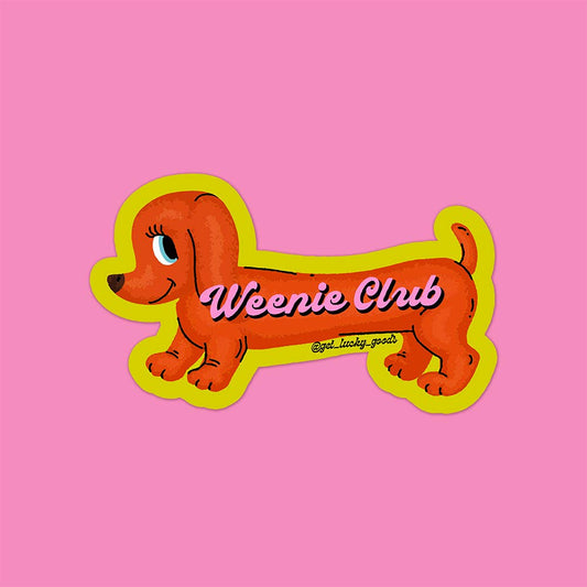 Weenie Club Sticker – Matte Vinyl Sticker