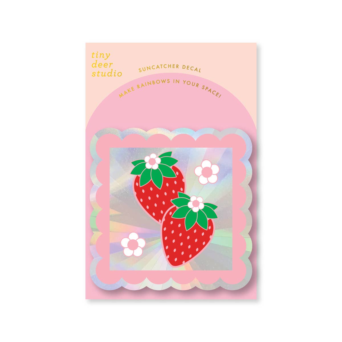 Strawberry Stamp - Sun Catcher Decal