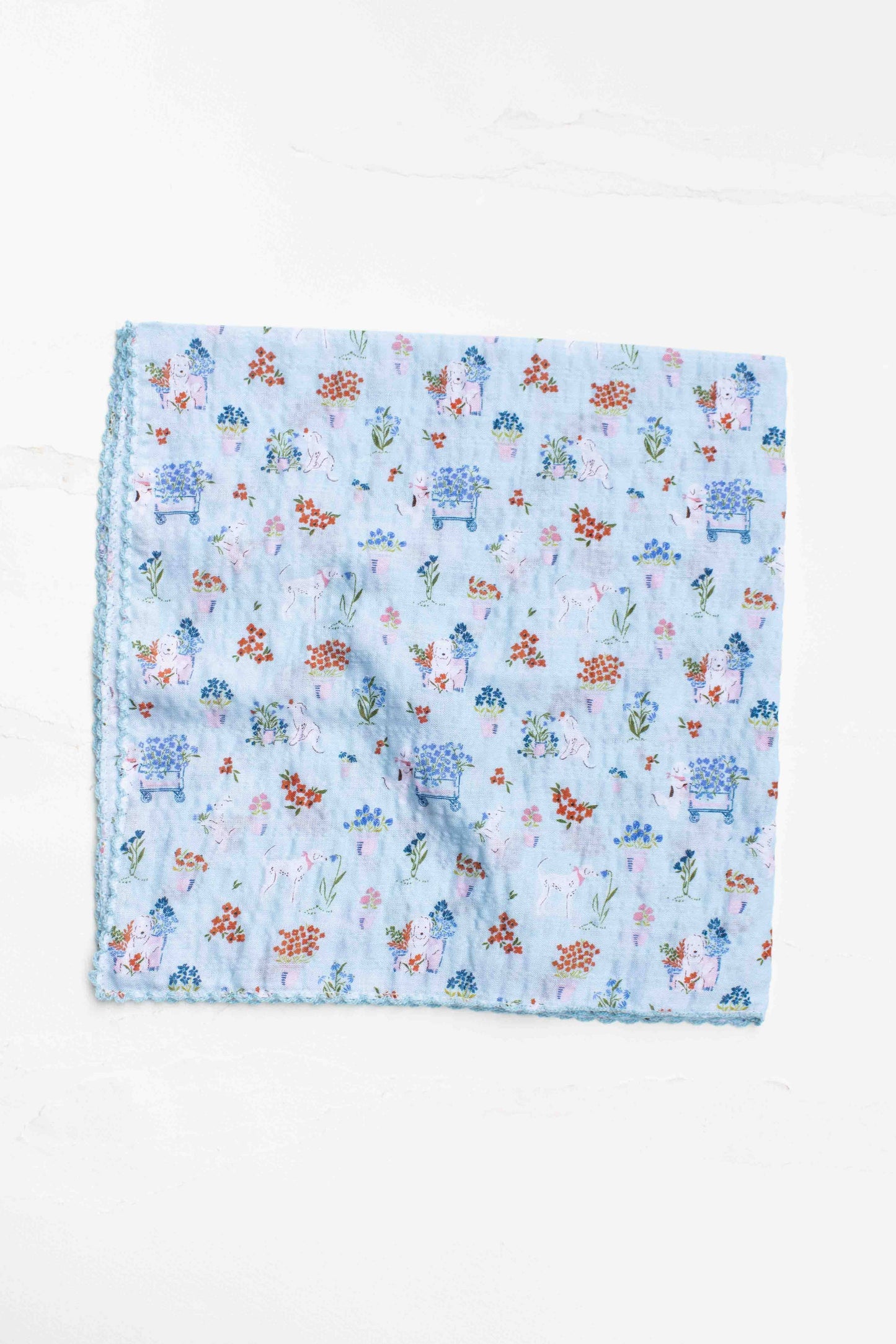 Floral Dog Print Scarf