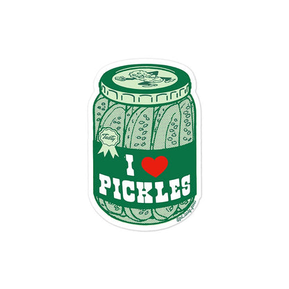 I Heart Pickles – Matte Vinyl Sticker