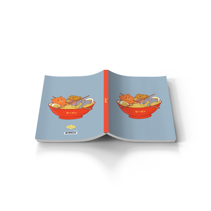 Ramen & Cats Soft-Touch Classic Layflat Notebook
