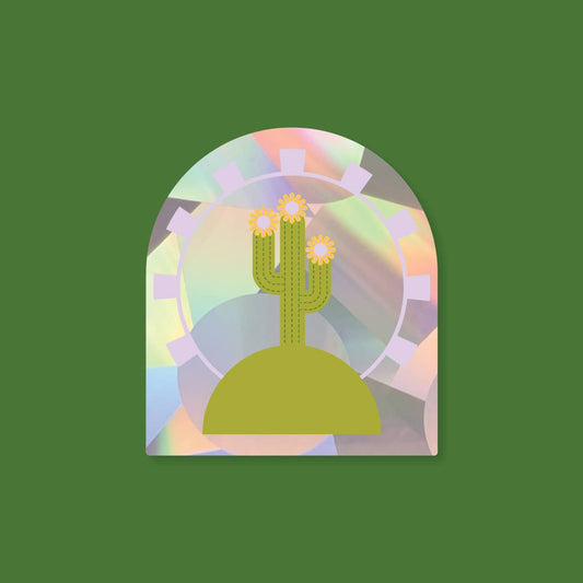 Cactus Sun - Sun Catcher Decal