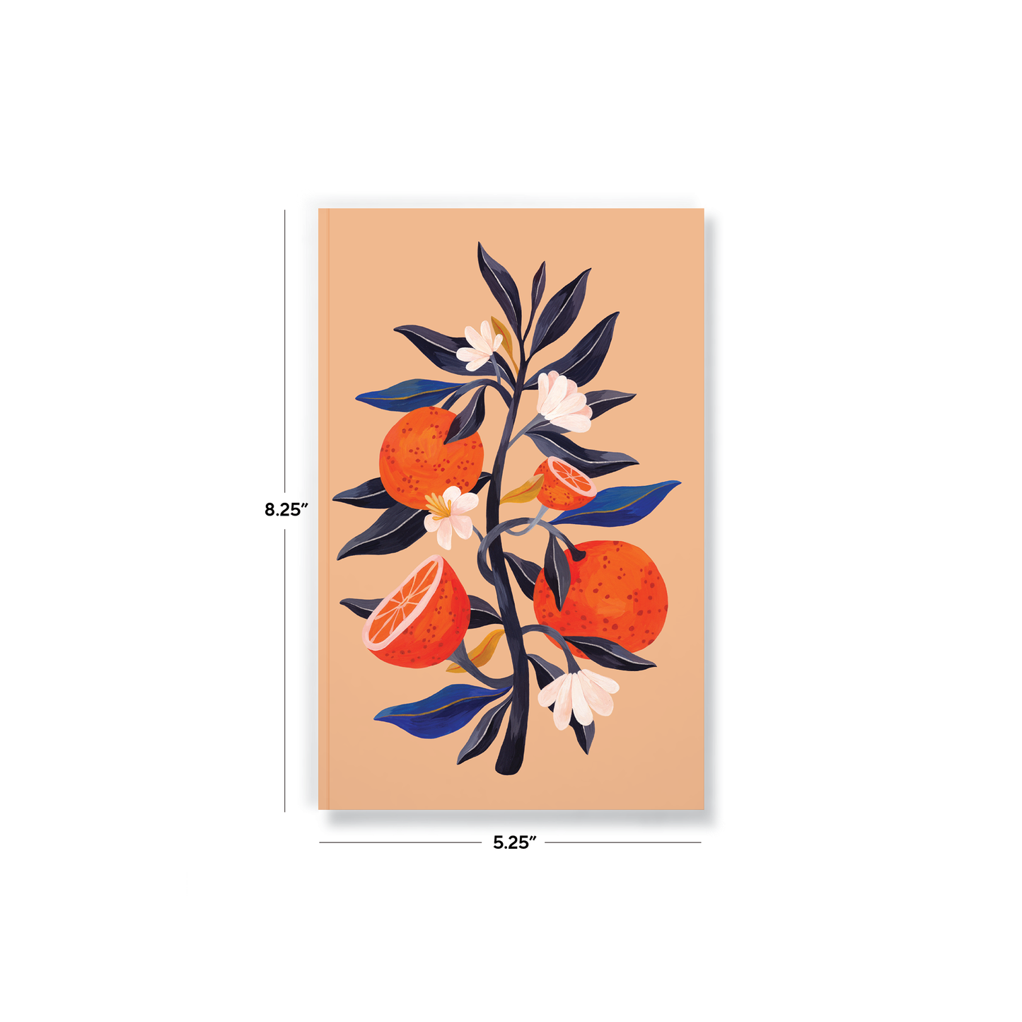 Orange Tree Soft Touch Layflat Notebook