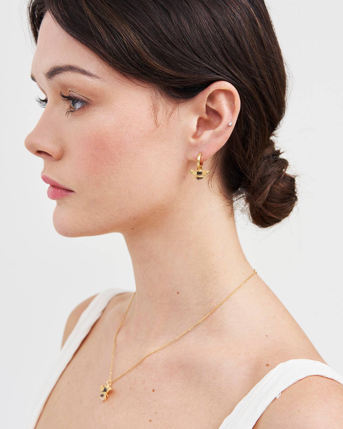 Bee Huggie Earrings