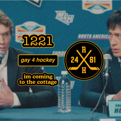 Heated Rivalry - Hockey Puck - Enamel Pin