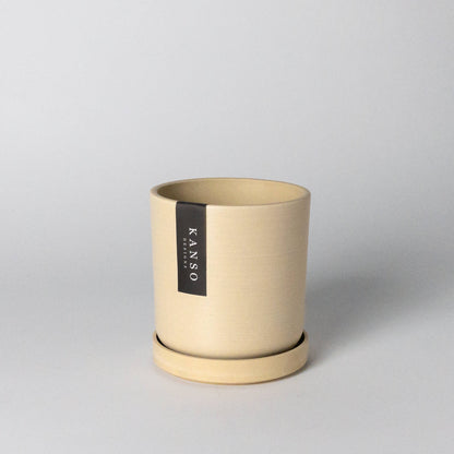 4" Signature Planters & Saucer : Tatami Sand