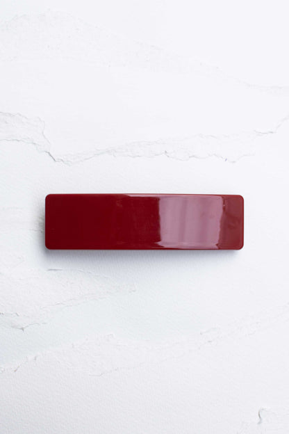 Rectangular Glossy Hair Barrettes