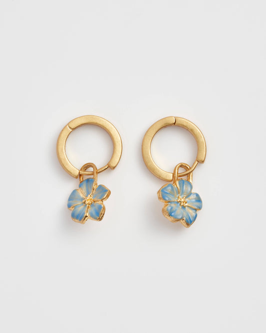 Forget Me Not Charm Huggies