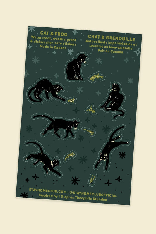 Cat + Frog Filler Sticker Sheet