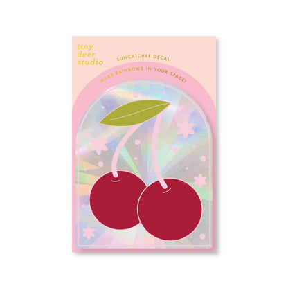 Cherries - Sun Catcher Decal
