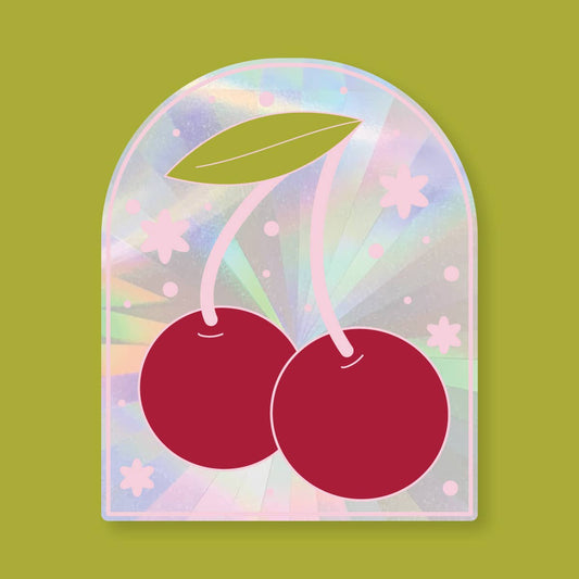 Cherries - Sun Catcher Decal