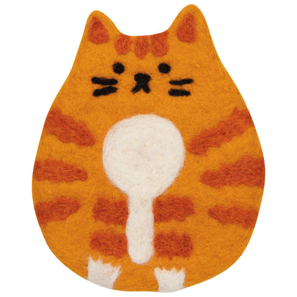 Cat Club Felt Coasters