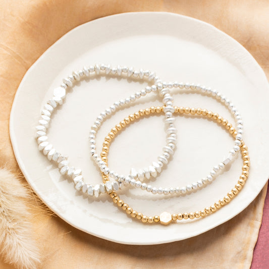 Mini Stacking Metal Bracelets - 8 Styles