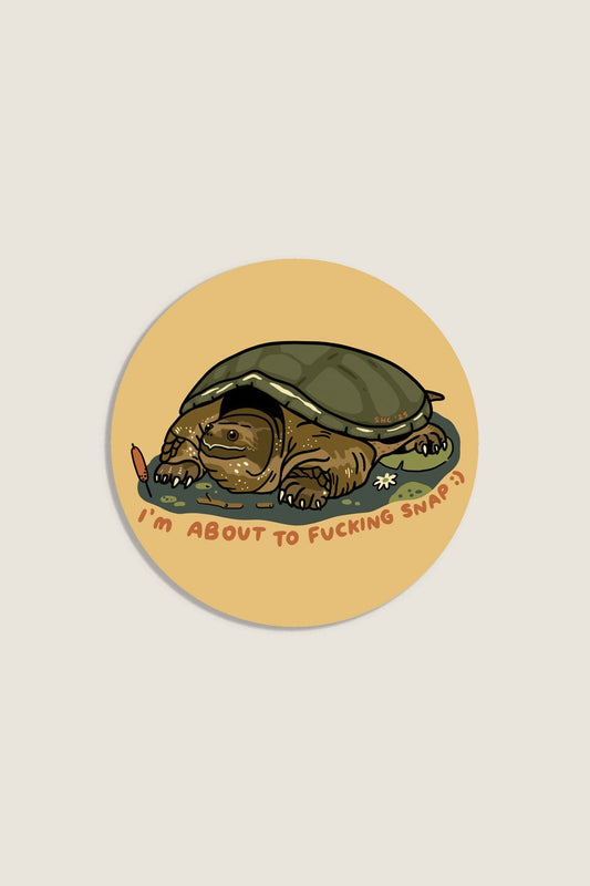 About To Snap Vinyl Sticker