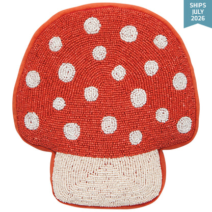 Beaded Throw Pillow - ToadStool