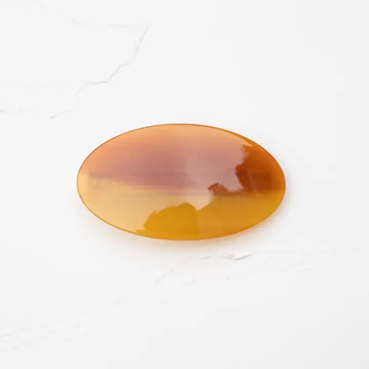 Oval Glossy Hair Barrettes