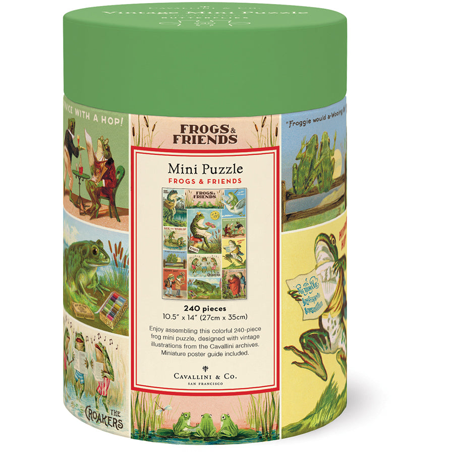 Vintage Frogs Mini Puzzle