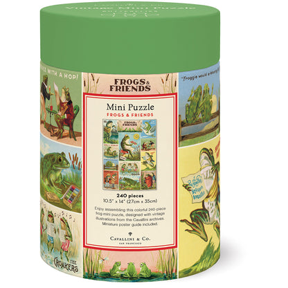 Vintage Frogs Mini Puzzle