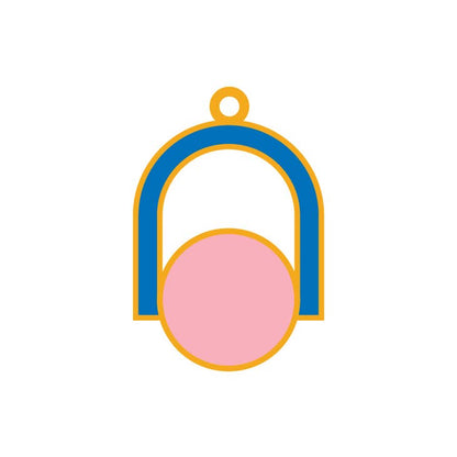 Circle Arch Drop Earrings