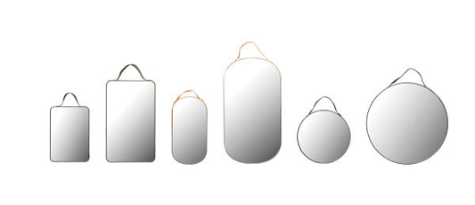 Velvet Edged Hanging Mirrors
